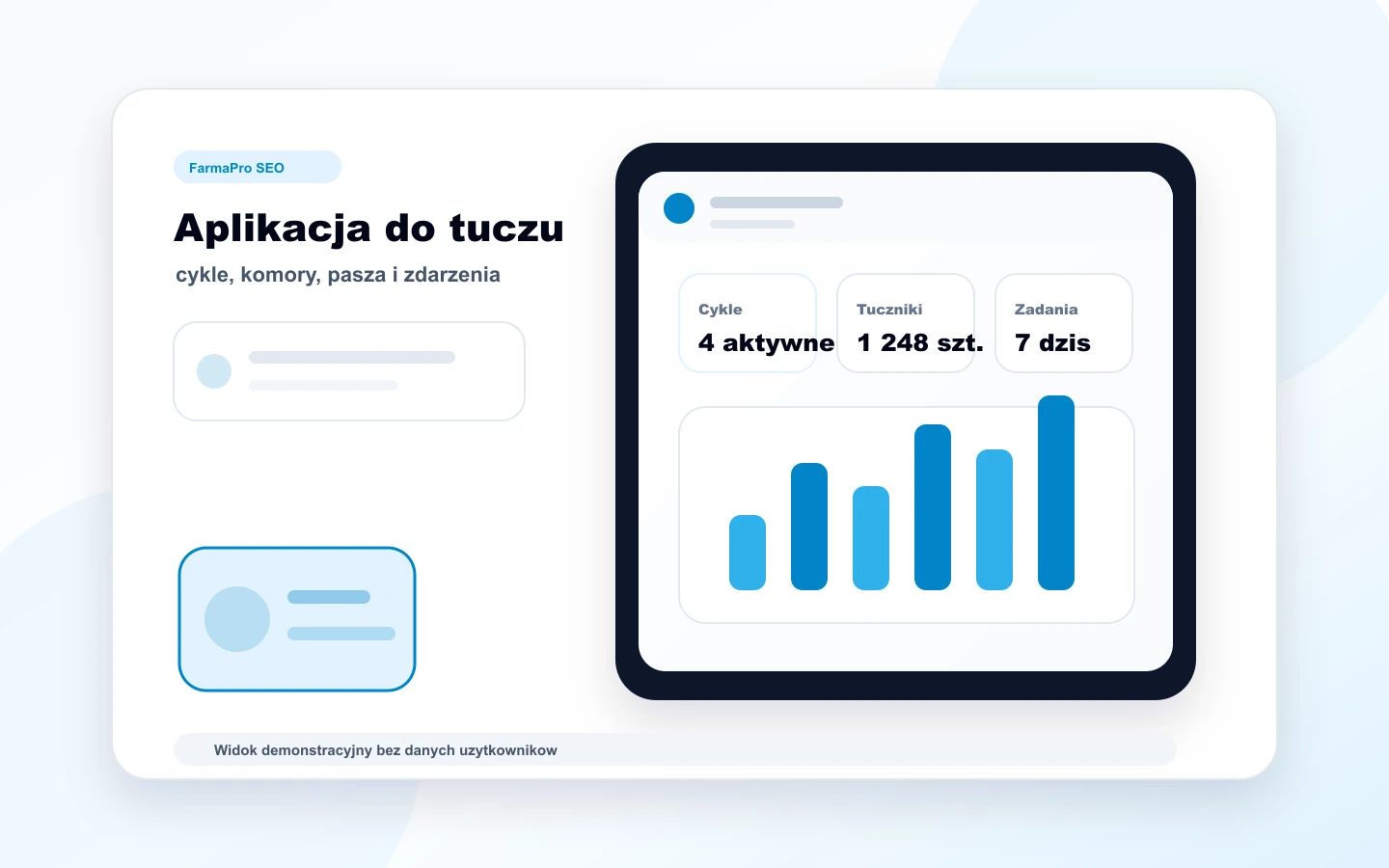 FarmaPro - aplikacja do tuczu świń z pulpitem cyklu, paszy i zdarzeń