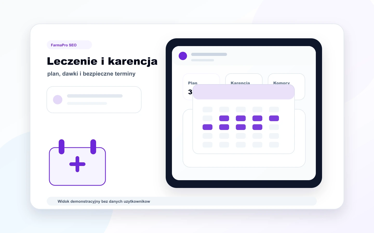FarmaPro - rejestr leczenia, harmonogram i karencja trzody chlewnej